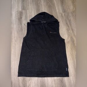 Champion | Black Hooded Tank